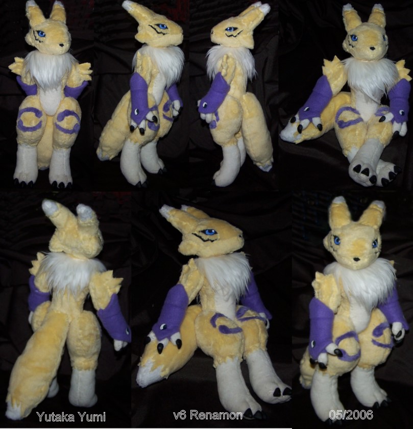 v6 renamon plush