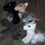 Wolf rain group plush