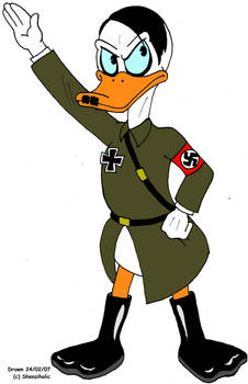 Adolf Hitler as a duck