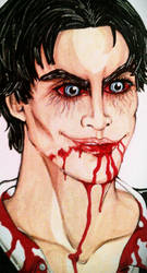 Damon Salvatore as vampire