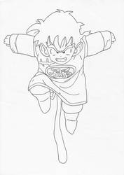 Angry Little Gohan by Pantheiros