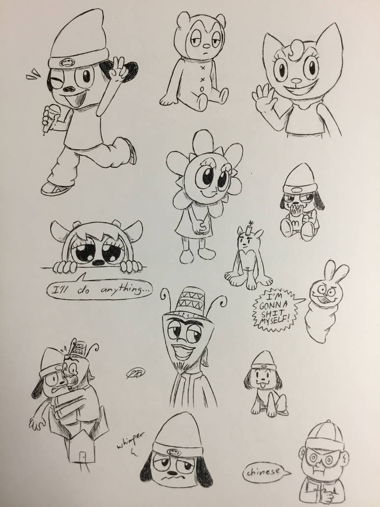PaRappa the Rapper Doodles by Powerfulgirl10 on DeviantArt