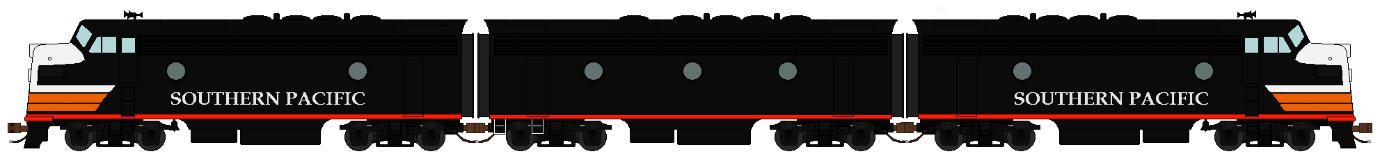 Southern Pacific Black Widow F7s Sprite