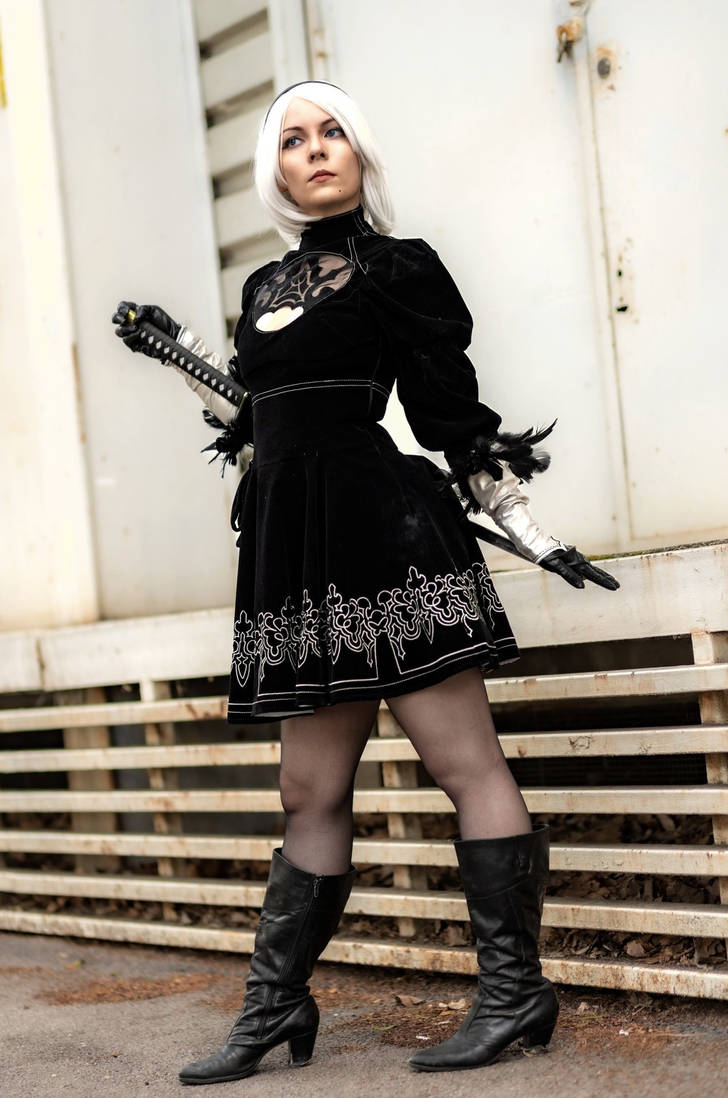 Signal Coplay Confirming 2B black box signal I NieR Cosplay by Kyrafox on DeviantArt