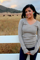 girl and field