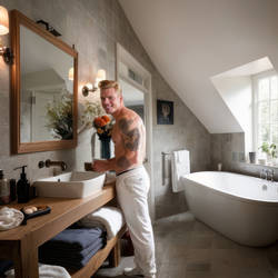 Todd at Vieregg's bathroom