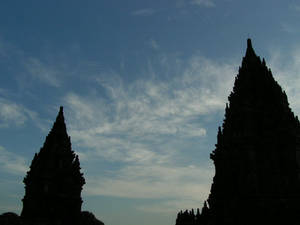 Clouds in the Prambanan sky