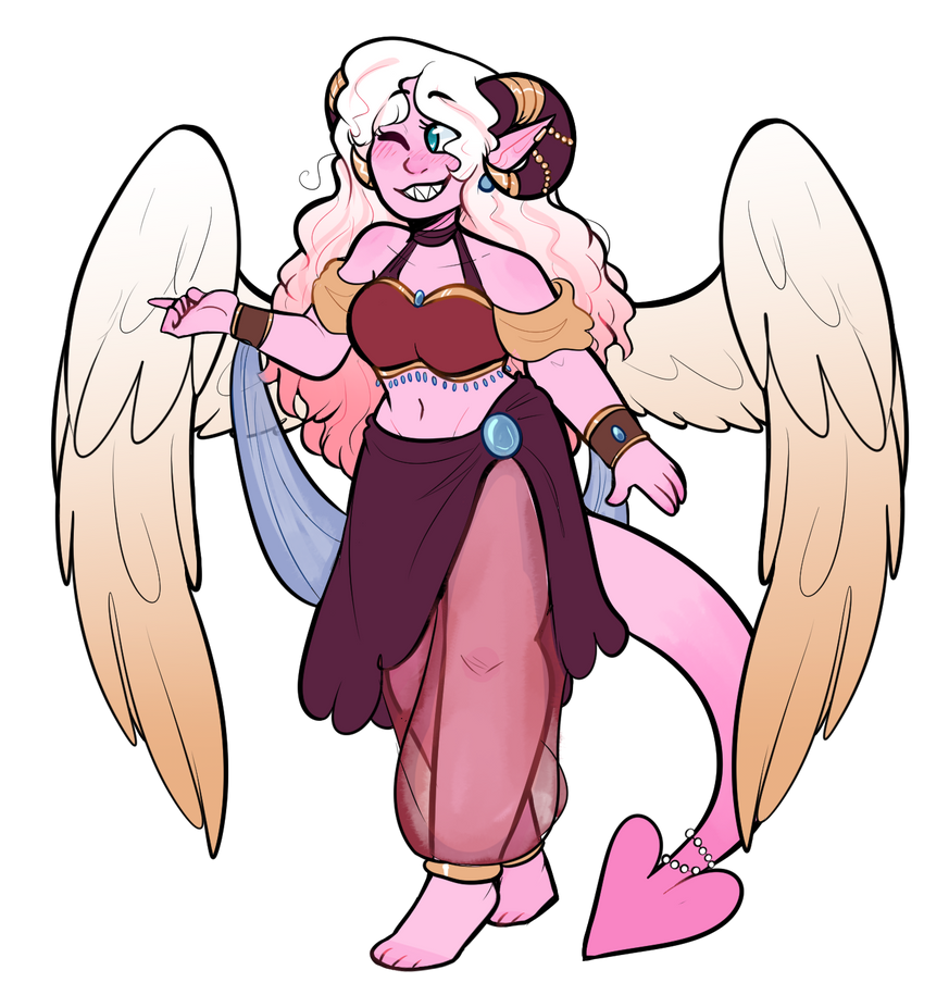 Tiefling gOD :Commission: by LittleB100Bird Tiefling gOD :Commission: by LittleB100Bird