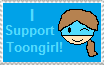 I Support Toongirl stamp