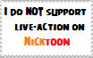 Live-Action on  Nicktoons stamp
