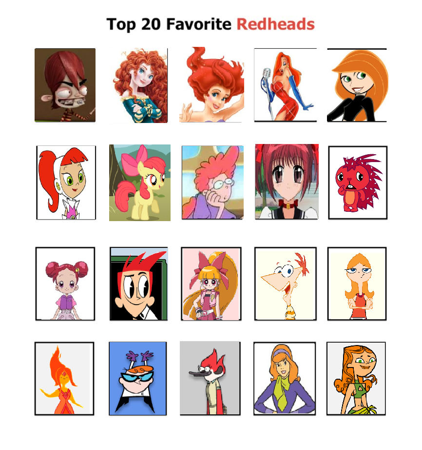 Cartoon Ragheads My Top 20 Favorite Toon Redheads by Toongirl18 on DeviantArt