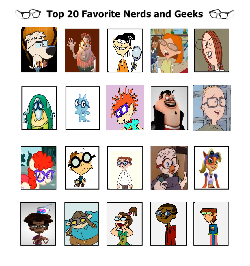 My Top 20 Favorite Nerds and Geeks