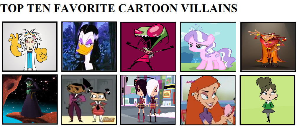 My Top 10 Favorite Cartoon Villains by Toongirl18 on DeviantArt