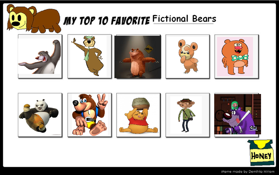 My Top 10 Favorite Bears