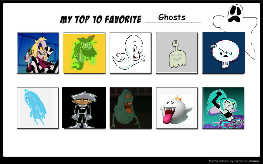 My Top 10 Favorite Ghosts