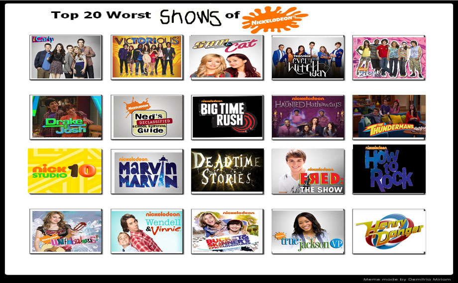 My Top 20 Worst Shows on Nickelodeon