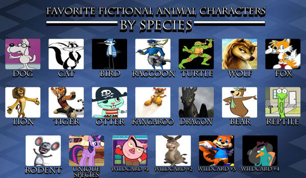My Favorite Fictional Animal Characters in Species by Toongirl18 on  DeviantArt