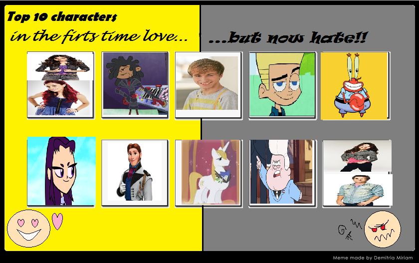 10 Characters I used to like but now hate