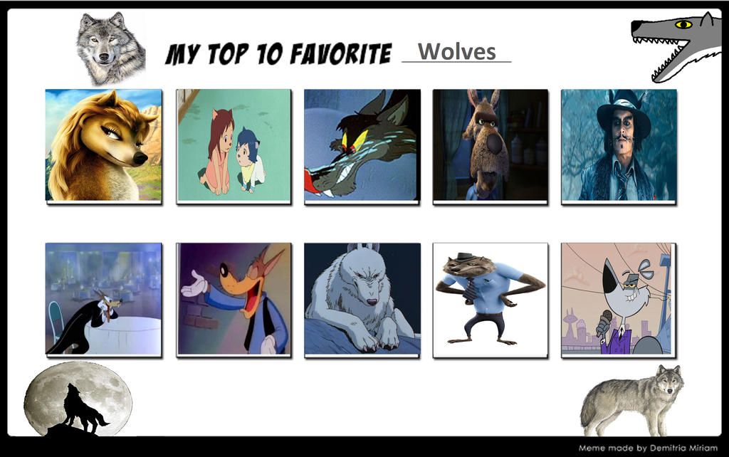 My Top 10 Favorite Wolves by Toongirl18 on DeviantArt