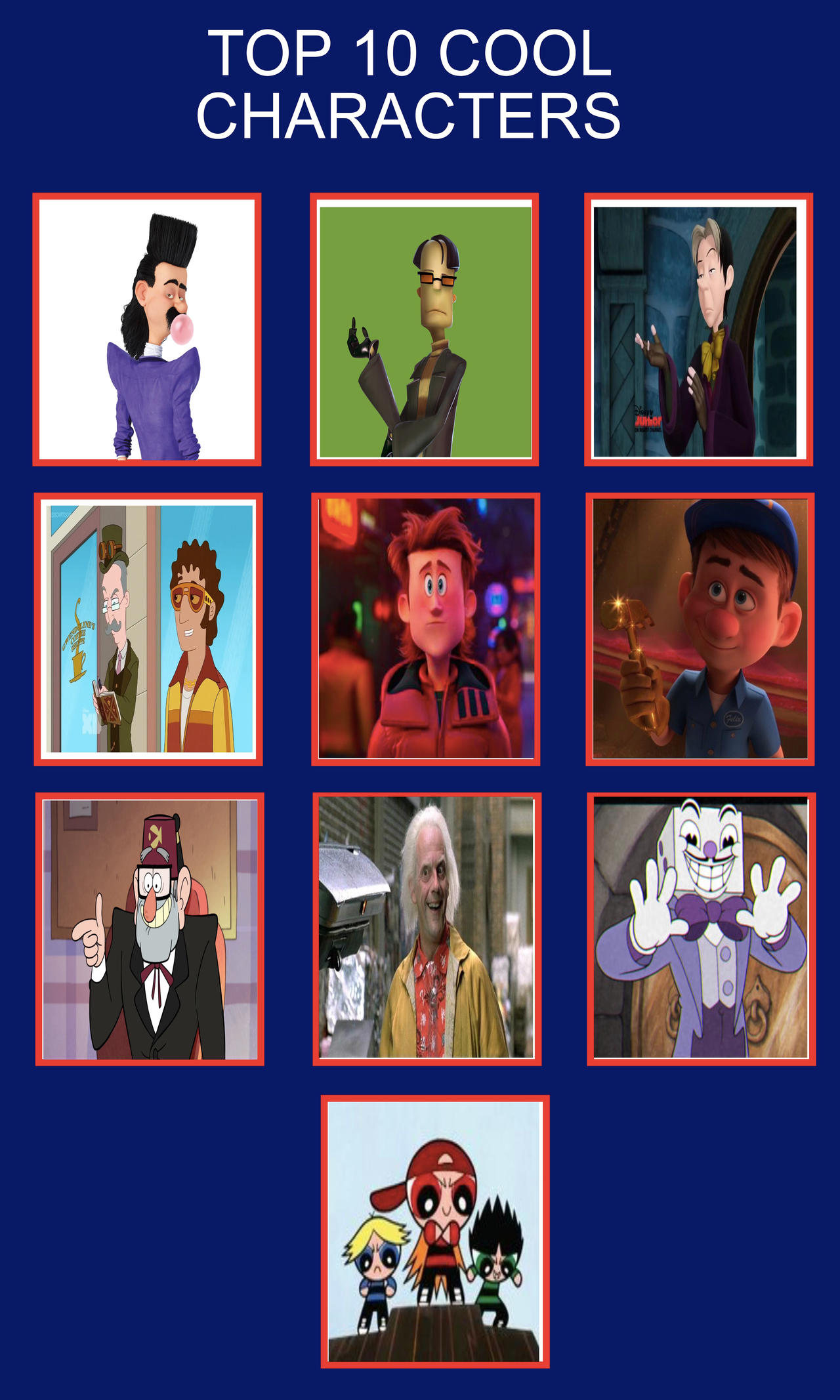 Cool Ranged Characters Top 10 Favorite Cool Characters by Toongirl18 on DeviantArt