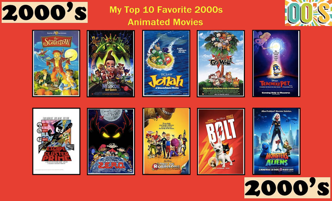My Top 10 Favorite 2000s Animated Movies by Toongirl18 on DeviantArt