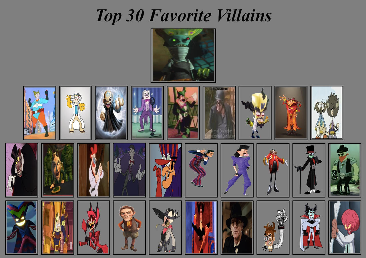 My Top 30 Favorite Villains By Toongirl18 On Deviantart My Top 30 Favorite Villains By Toongirl18 On Deviantart