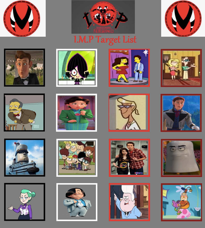Imp Target File Toongirl18's IMP Target List by Toongirl18 on DeviantArt