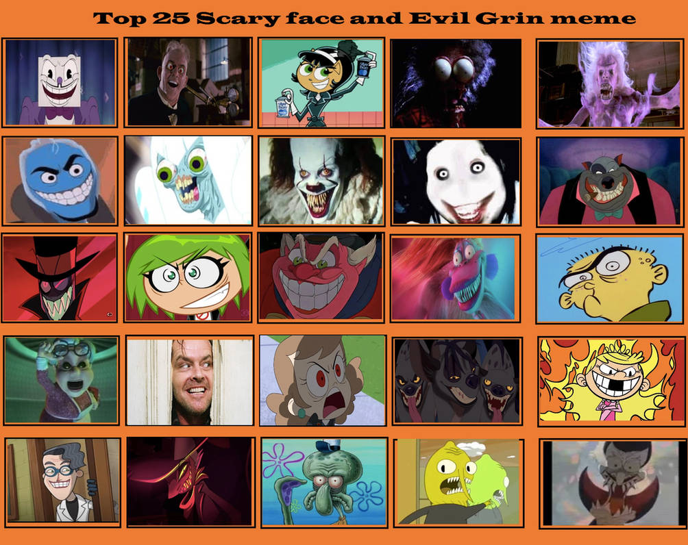 Terrifying Deviantart My Top 25 Scary Faces and Evil Grins in media by Toongirl18 on DeviantArt