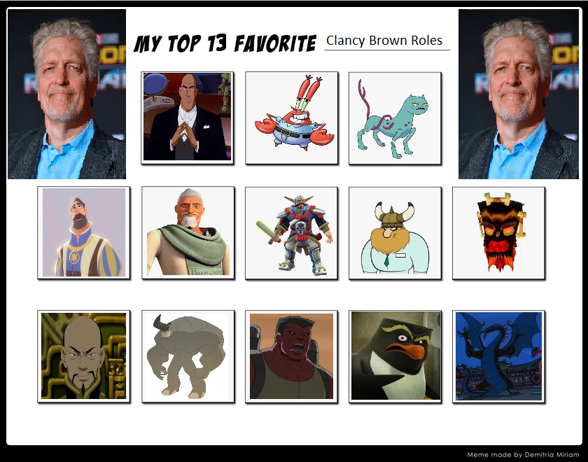 My Top 13 Favorite Clancy Brown Characters by Toongirl18 on DeviantArt