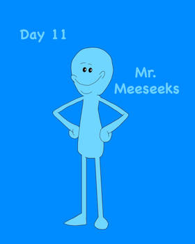 Blue of July Day 11: Mr. Meeseeks