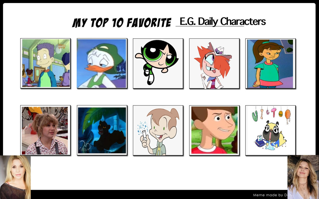 My Top 10 Favorite EG Daily Characters by Toongirl18 on DeviantArt