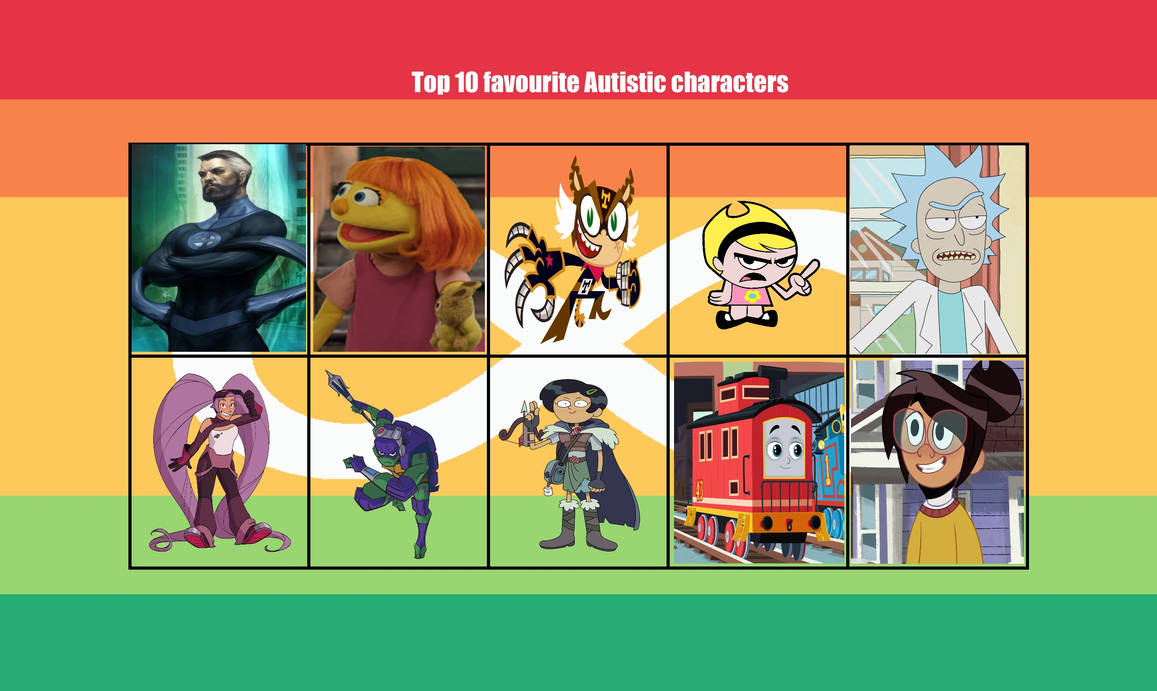 My Top 10 Favorite Autistic Characters by Toongirl18 on DeviantArt
