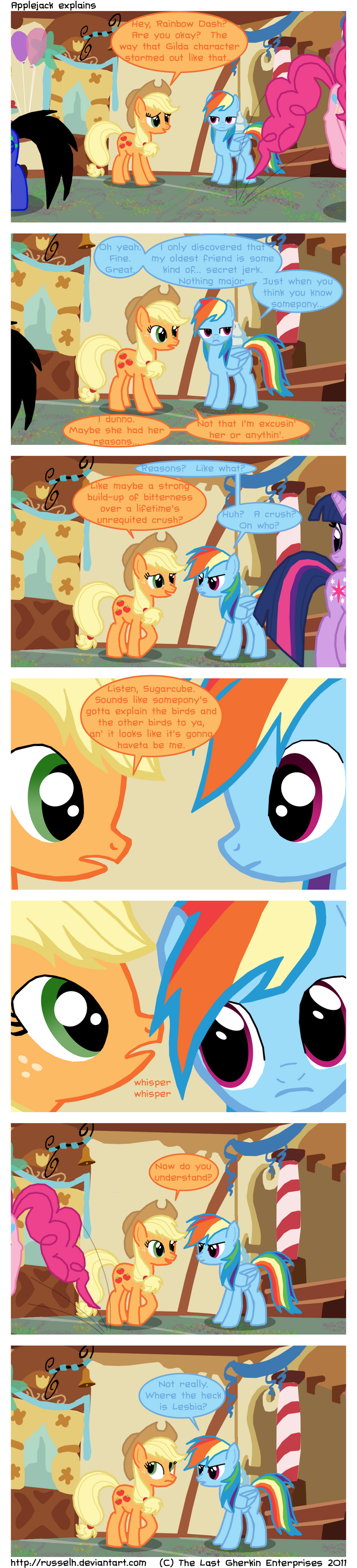 Applejack explains