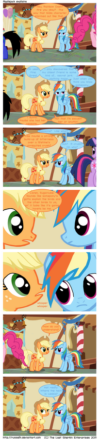 Applejack explains