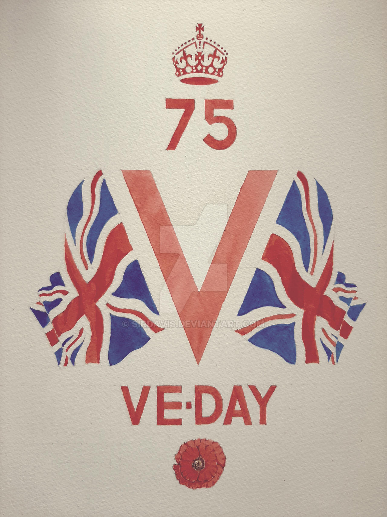 Ve Day Lettering VE Day poster by SirDavis on DeviantArt