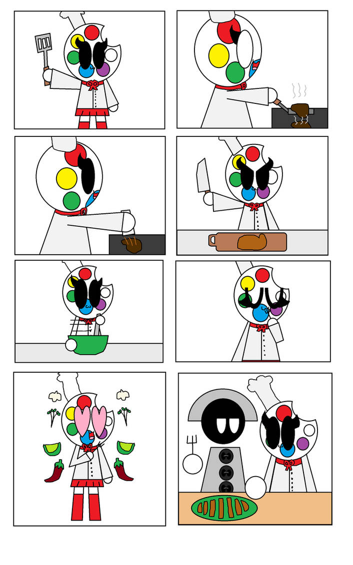 Paintette Chef Grill Bbq Comic by ril1831 on DeviantArt