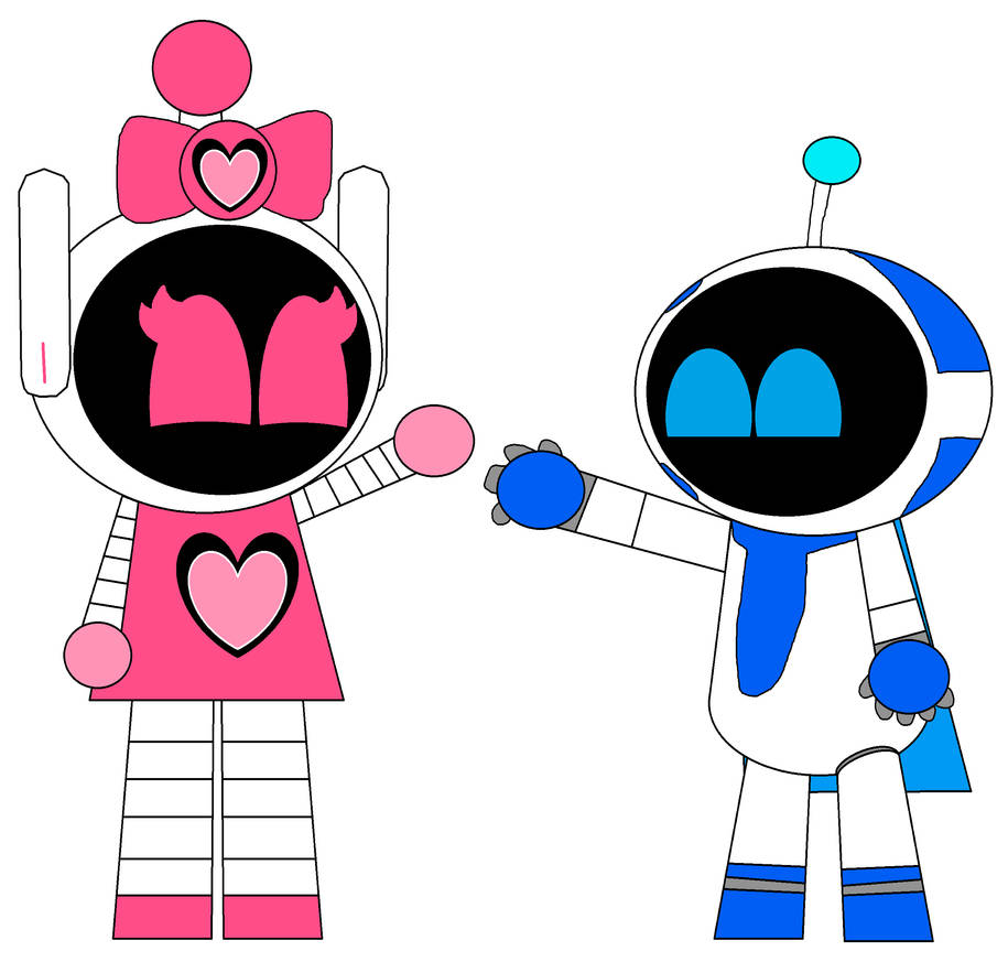 Pink Astro Bot Robot Pink Heart Meet Astro Bot by ril1831 on DeviantArt