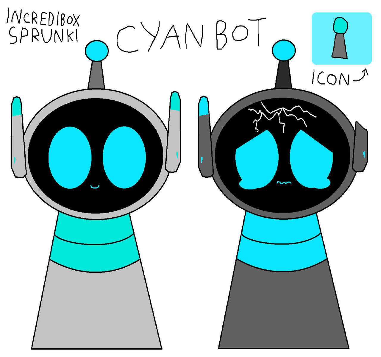 Sprunki Cyan Bot Oc by ril1831 on DeviantArt