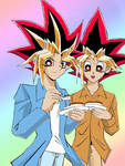 Yami,Yugi and cakes by teanachan