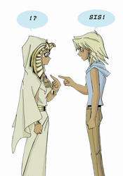 Marik and  Priest Aishizu