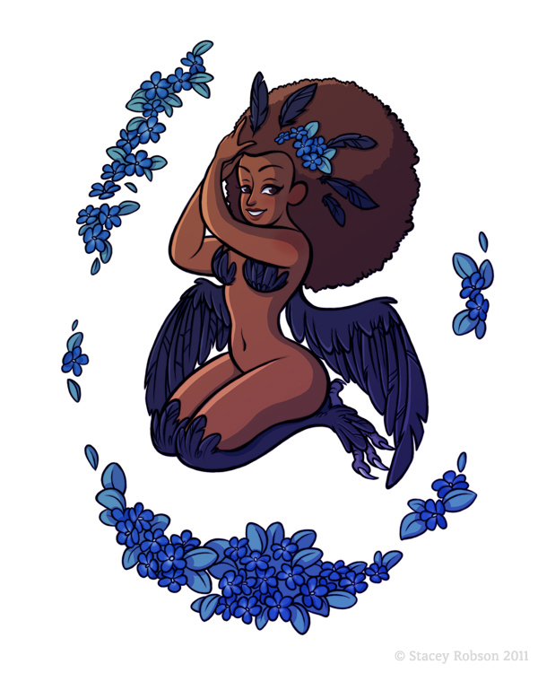 Mythological Pinup - Harpy