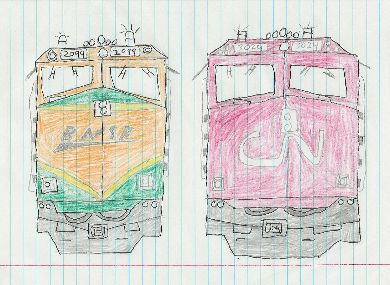 BNSF and CN F40s