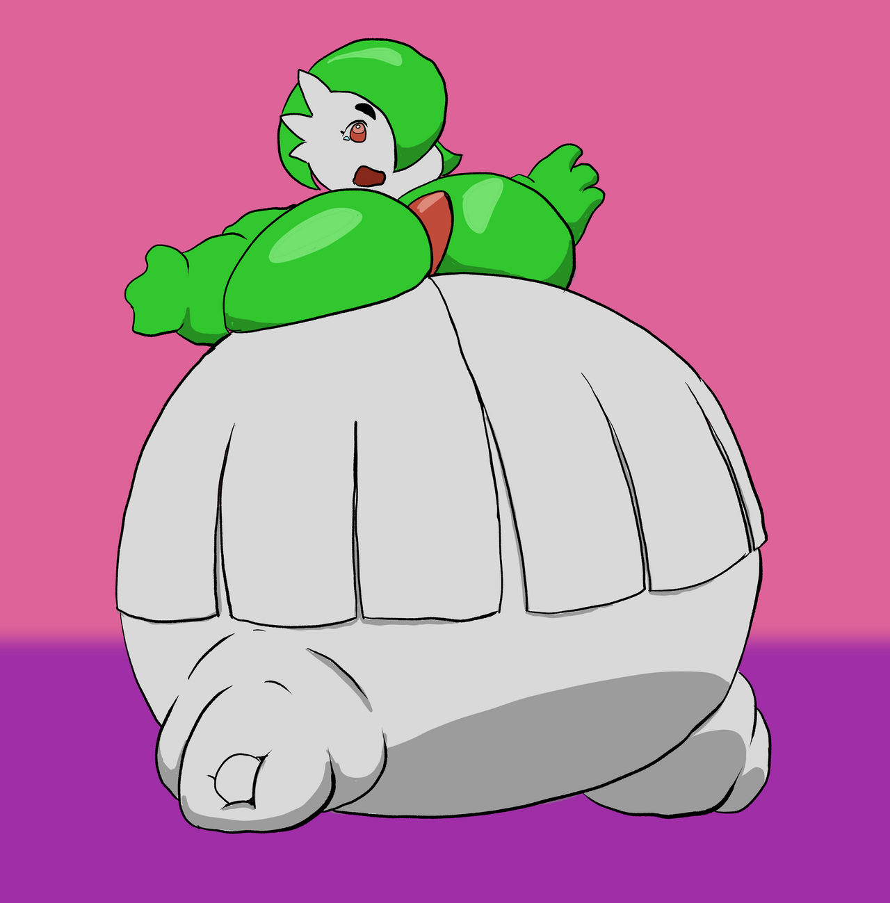 Gardevoir Inflation by Radecreep on DeviantArt