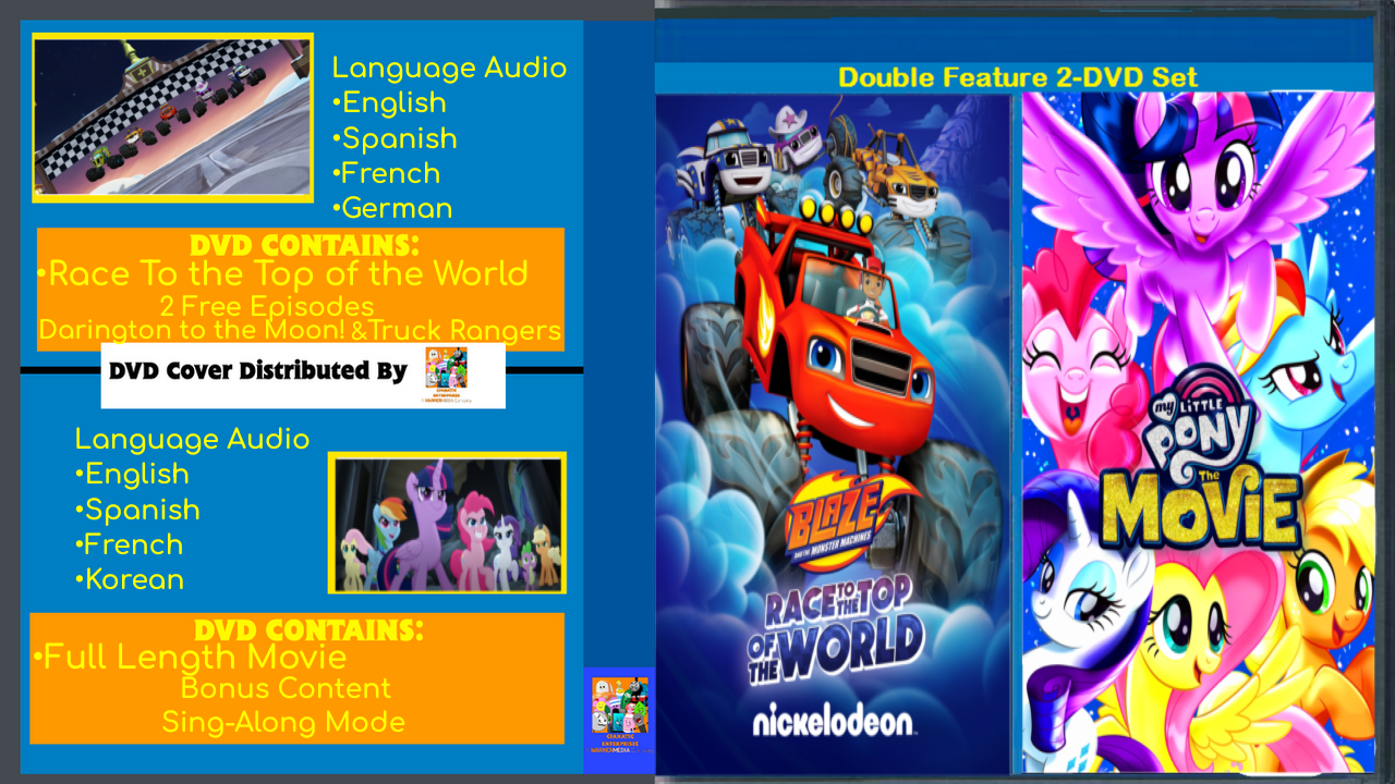 Double Film DVD: Blaze RTTOTW and the MLP Movie