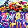 Equestria Girls and Blaze Wallpaper