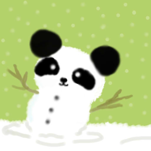 Snow panda