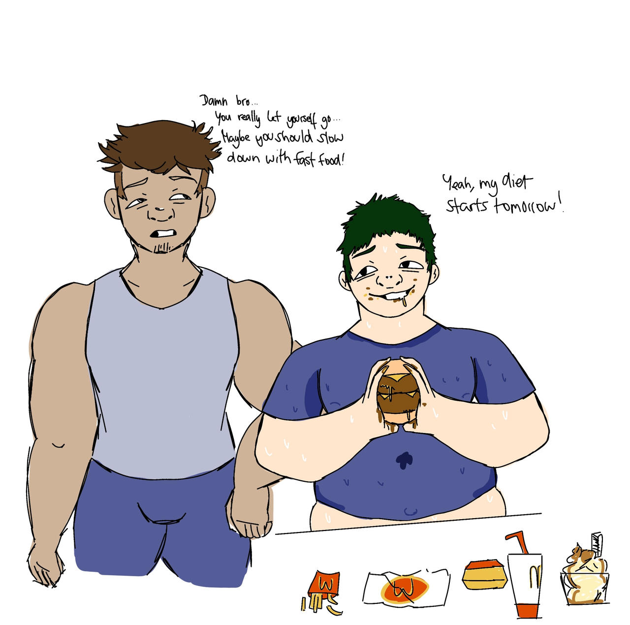 Bulk Season (Male Weight Gain Sequence) by Azerty1209 on DeviantArt