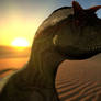 Carnotaurus in the desert~