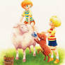 MOTHER3 sheep and twins