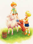 MOTHER3 sheep and twins